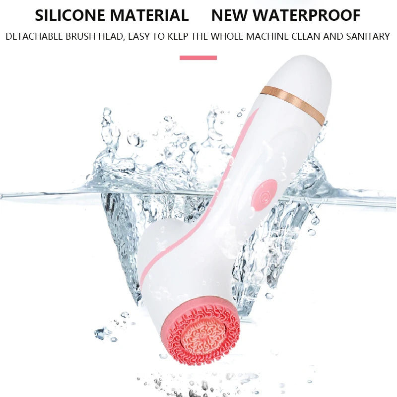 NEW Cleansing Brush Sonic Nu Face Rotating Cleansing Brush Galvanica Facial Spa System Can Deeply Clean and Remove Blackheads