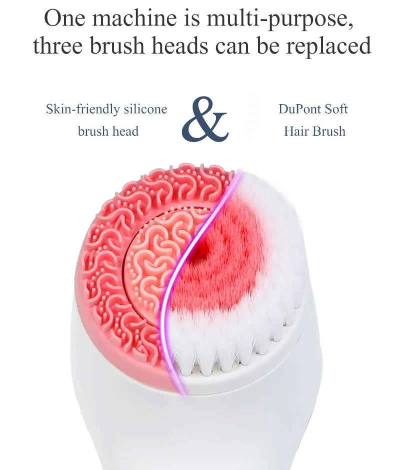 NEW Cleansing Brush Sonic Nu Face Rotating Cleansing Brush Galvanica Facial Spa System Can Deeply Clean and Remove Blackheads