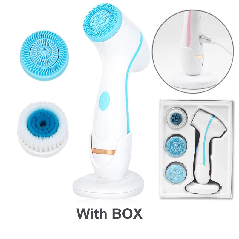 NEW Cleansing Brush Sonic Nu Face Rotating Cleansing Brush Galvanica Facial Spa System Can Deeply Clean and Remove Blackheads